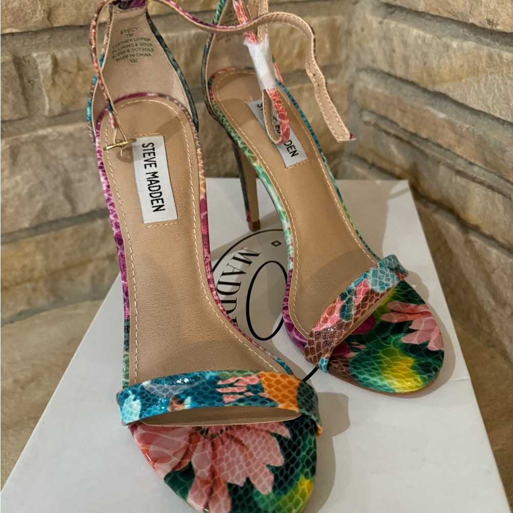 Steve Madden Stecy floral heeled sandals